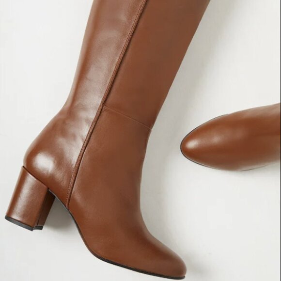 French Connection Renzo Leather Knee High Boot - Picture 1 of 8